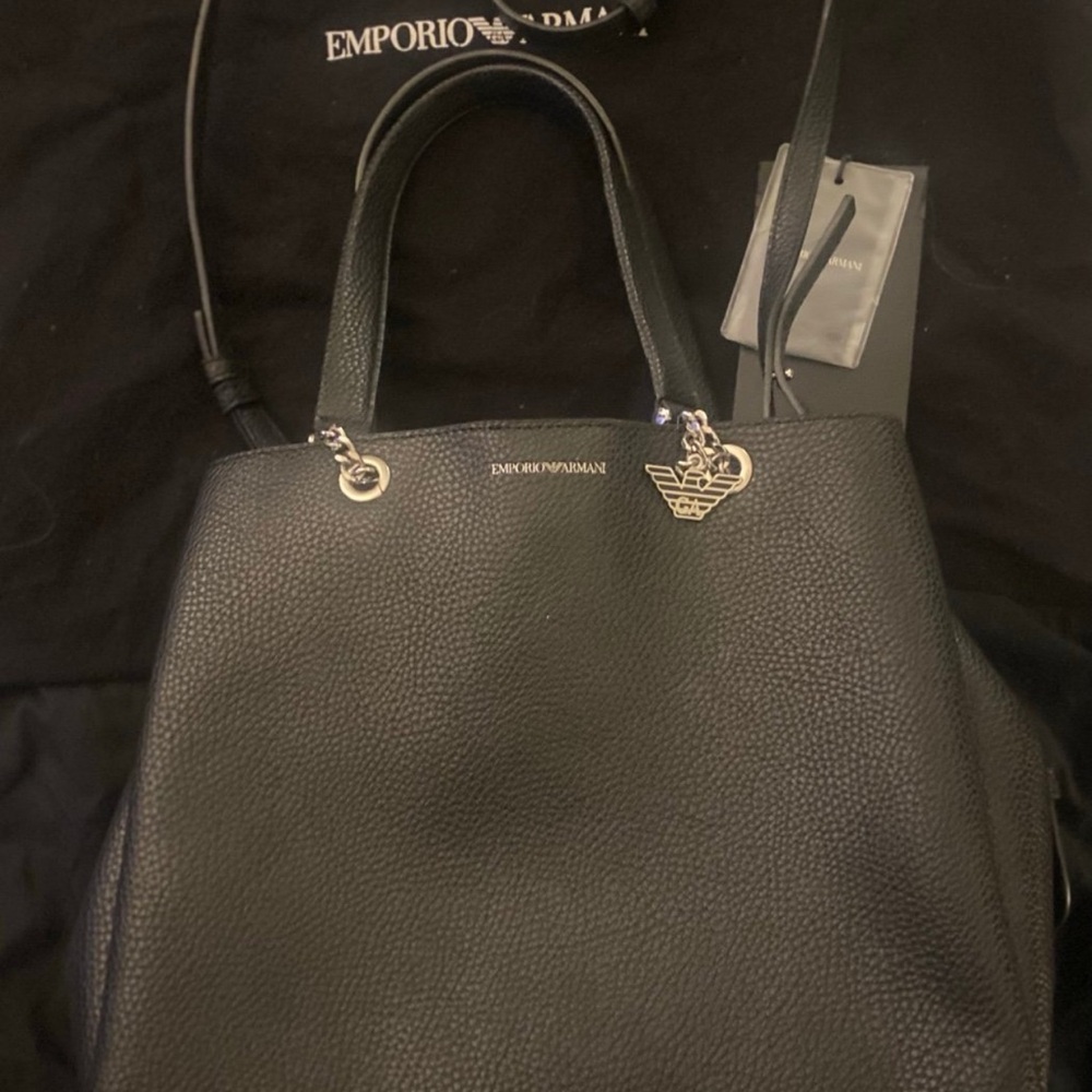 Emporio Armani Black Tote Bag